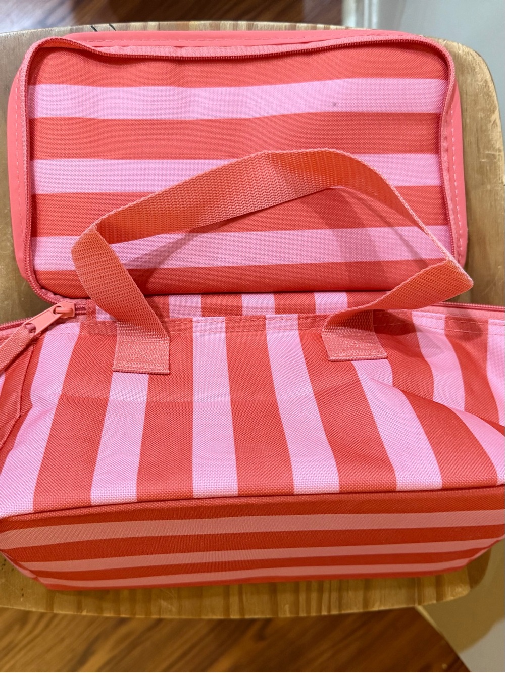 NWT Trader Joe’s Striped Mini Insulated Bag - Cooler Lunch Box - Picture 5 of 7